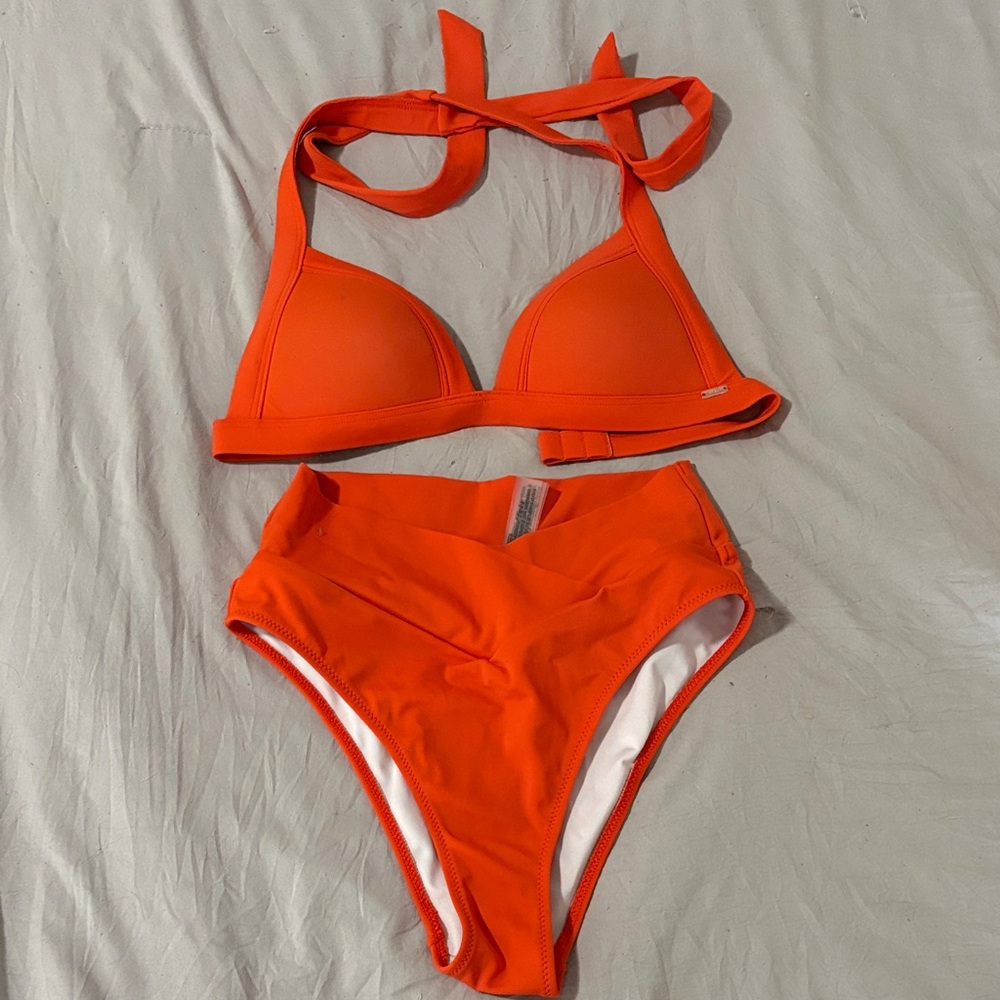 Victoria’s Secret Pink Vibrant Orange Bikini Set